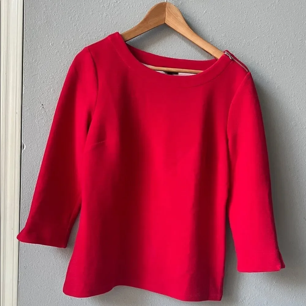 Talbots Vibrant Red pullover - Picture 1 of 6